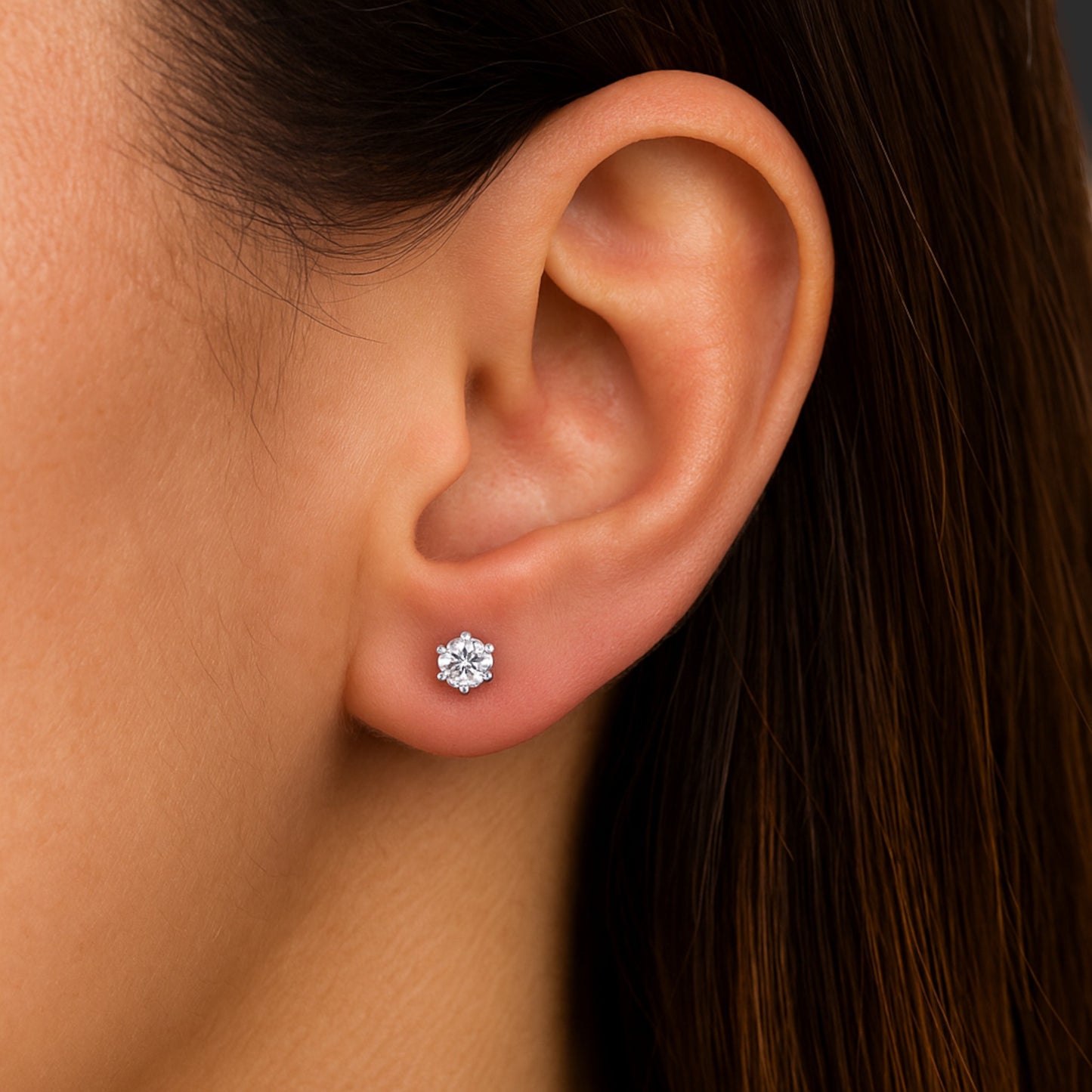.5CT Celesté Six-Prong Moissanite Studs