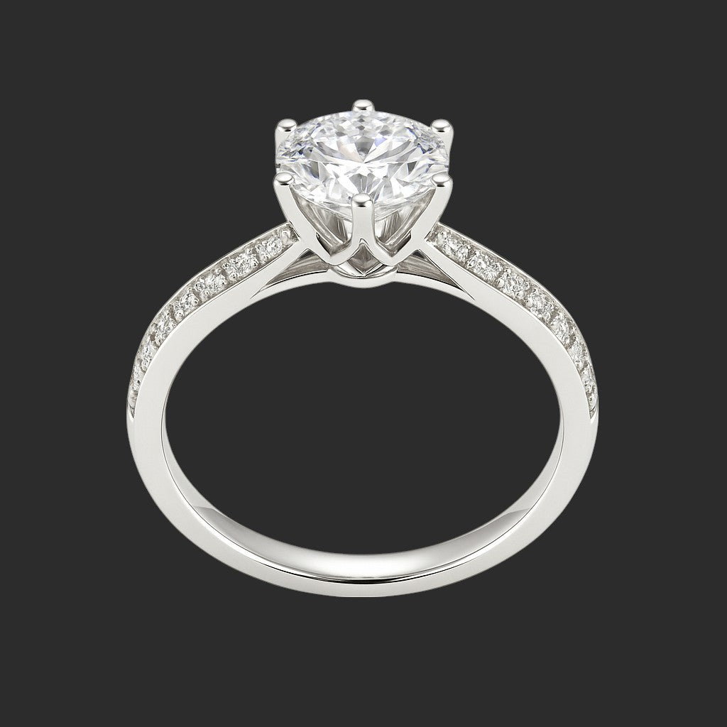 Aurora Moissanite Ring