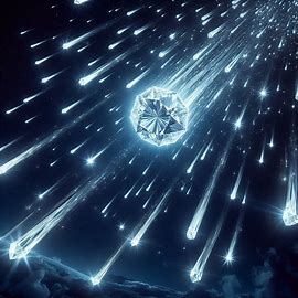 Humans discovered moissanites through rare meteor showers? Yes.