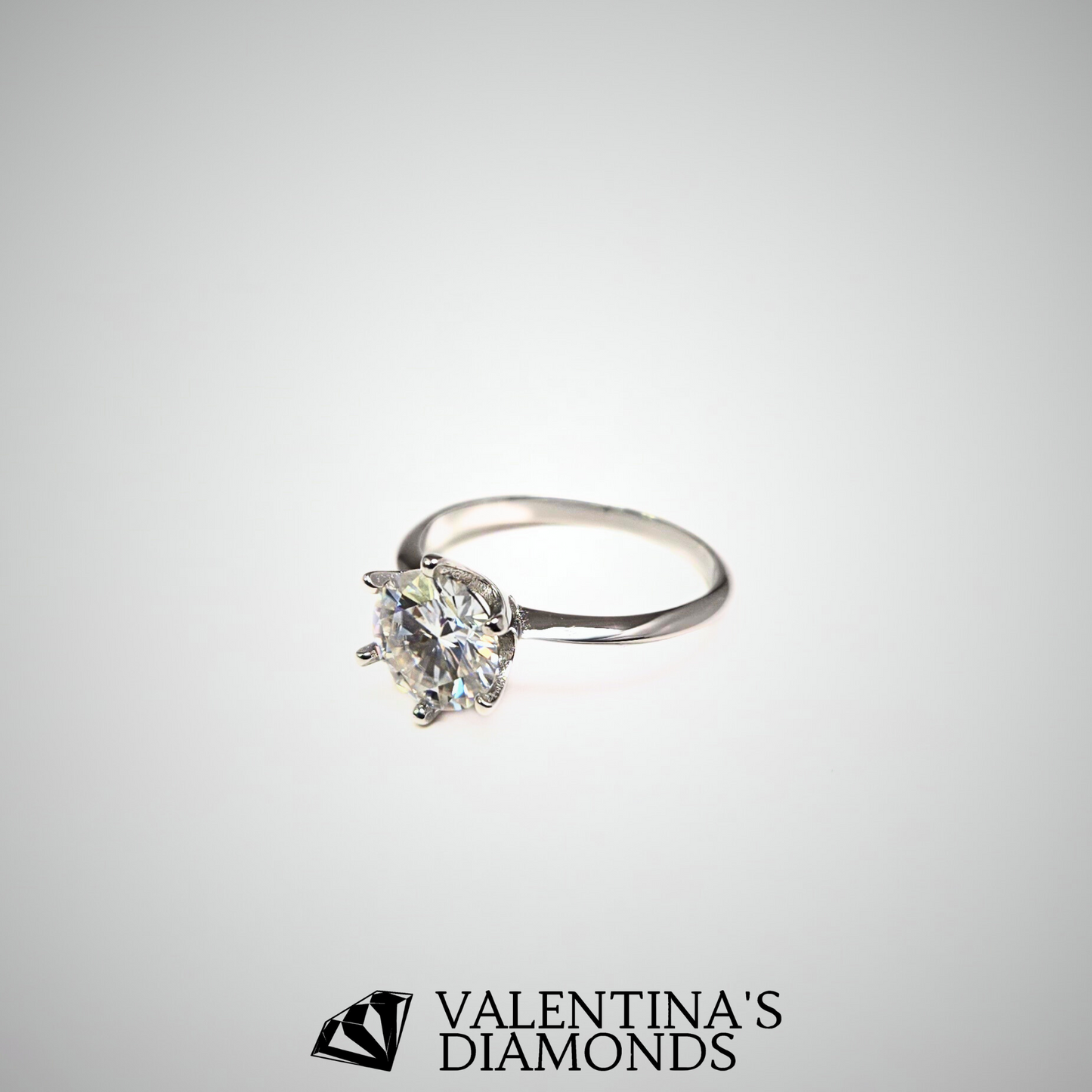 1CT/2CT/3CT Classic Elegance Solitaire Ring