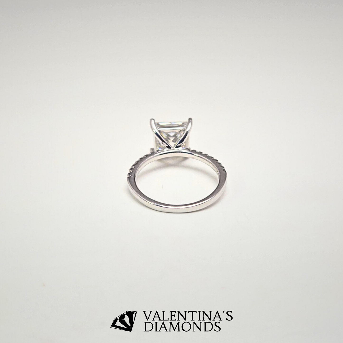 3CT Eterna Princess Moissanite Ring