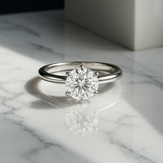 Round-Cut Solitaire Promise Ring