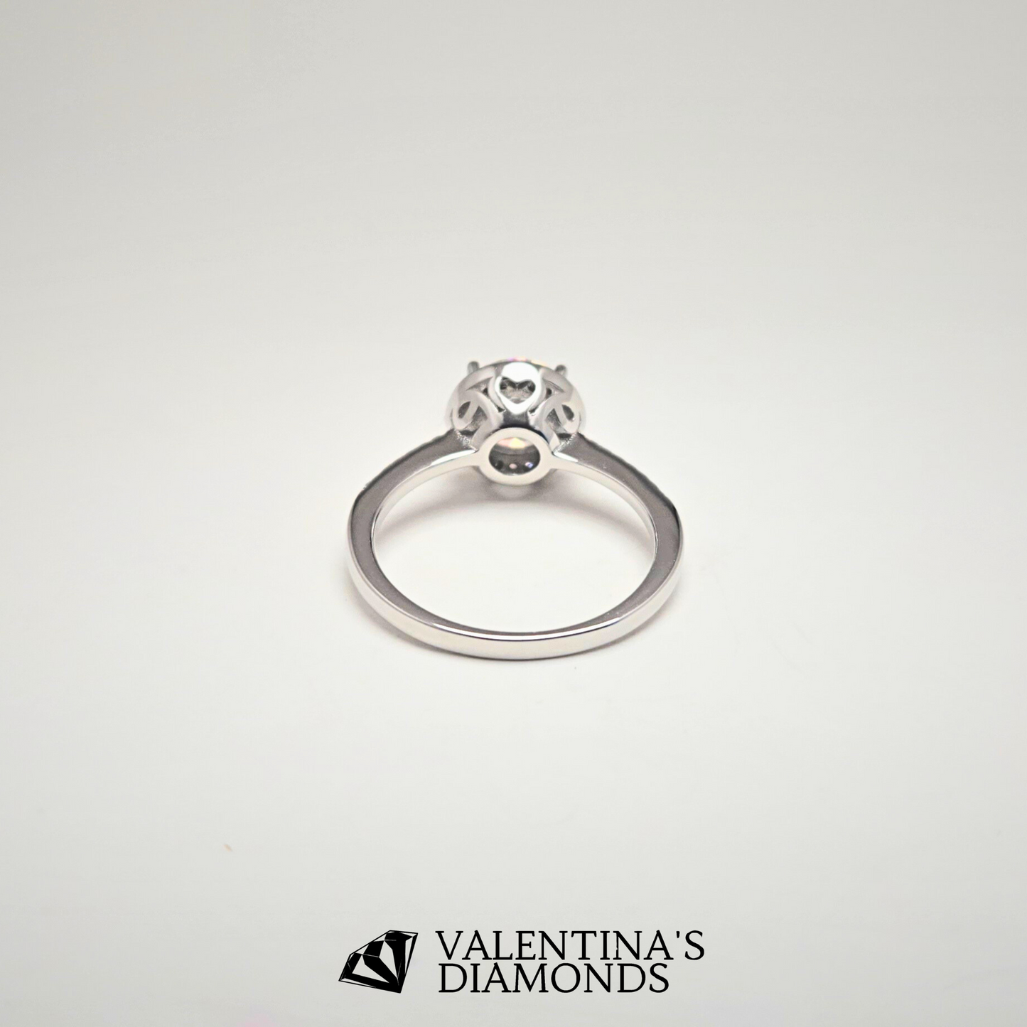 2CT The Eternelle Halo Moissanite Ring