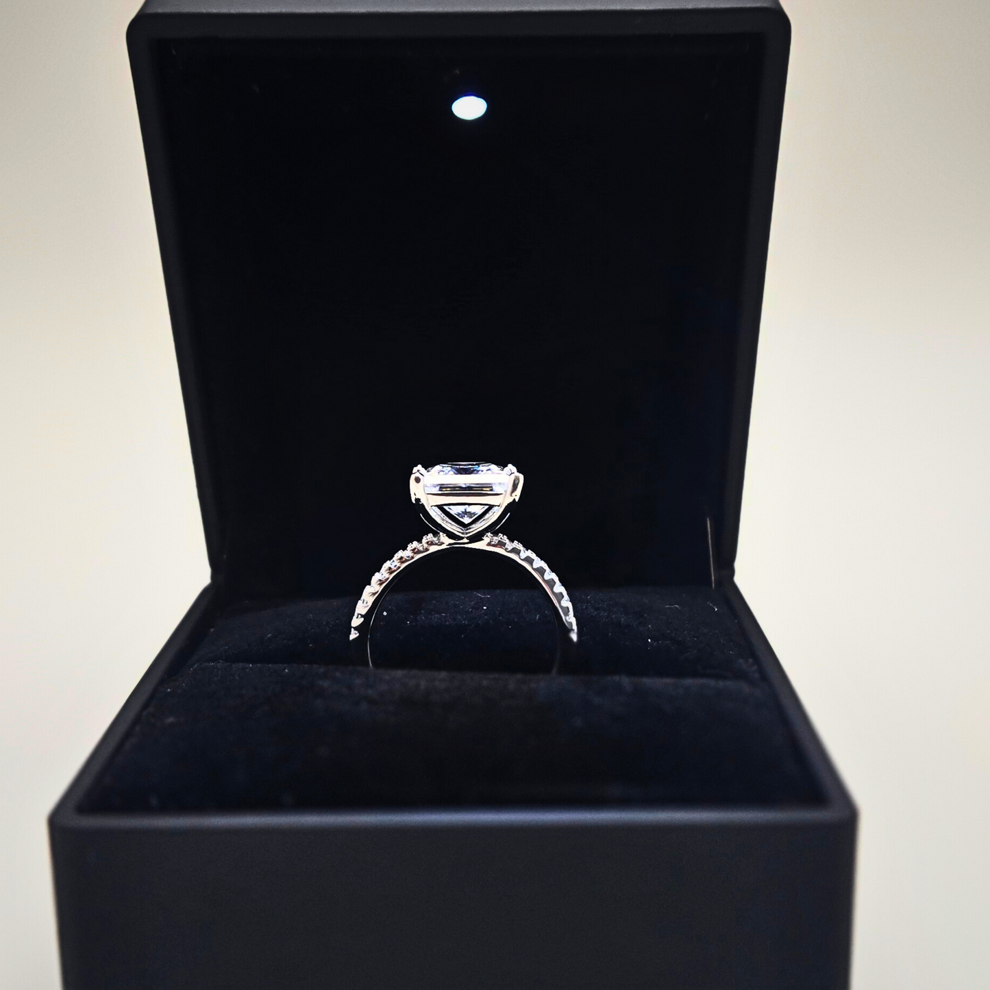 3CT Eterna Princess Moissanite Ring