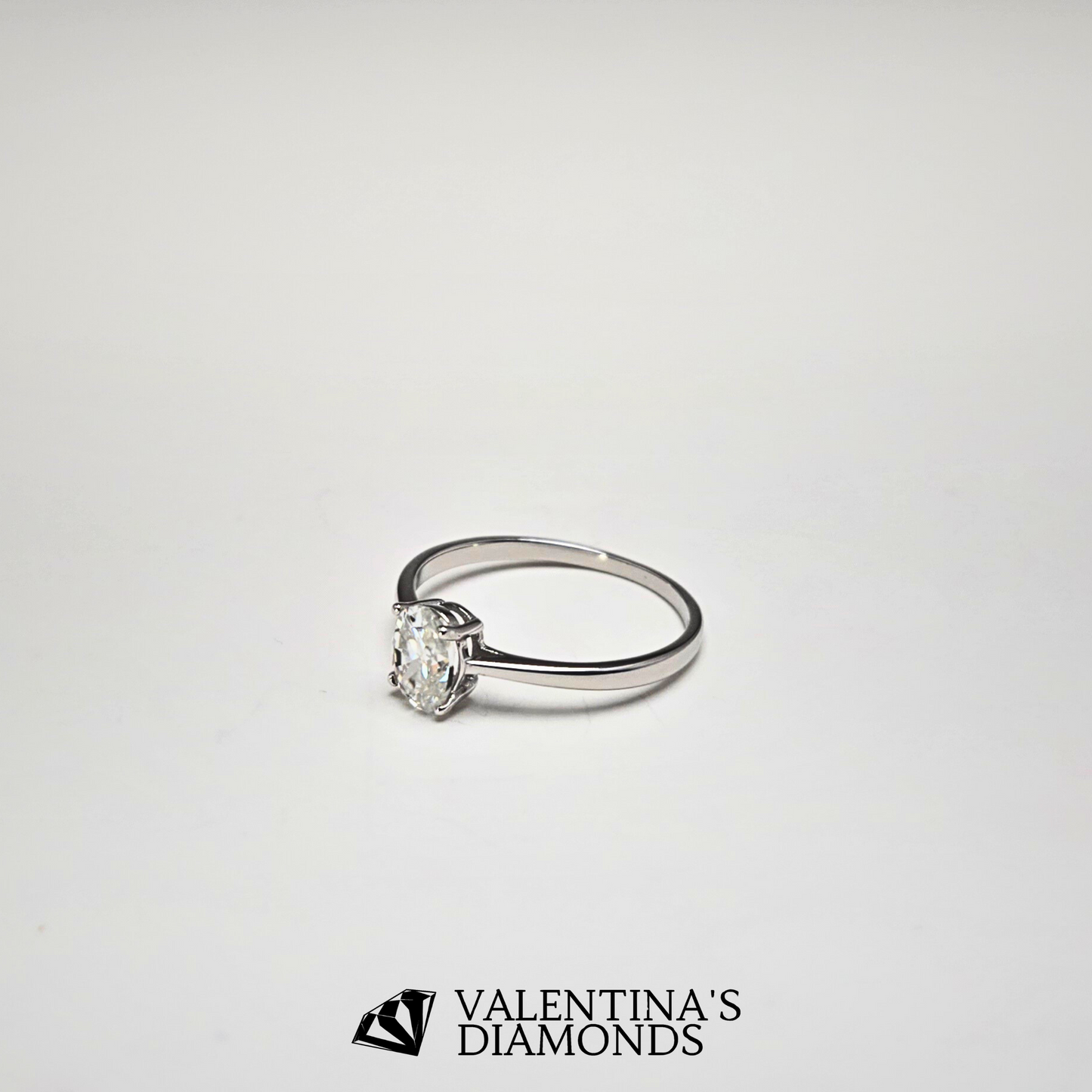 1CT Luna Oval Solitaire Ring