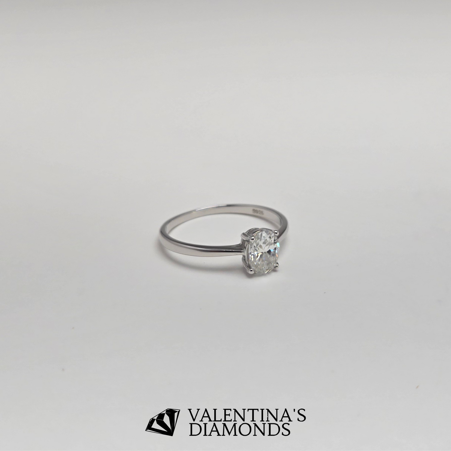 1CT Luna Oval Solitaire Ring