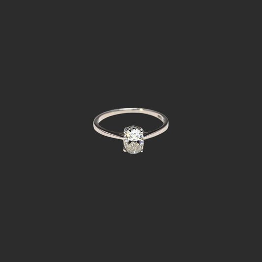 The Elara Oval Solitaire Ring