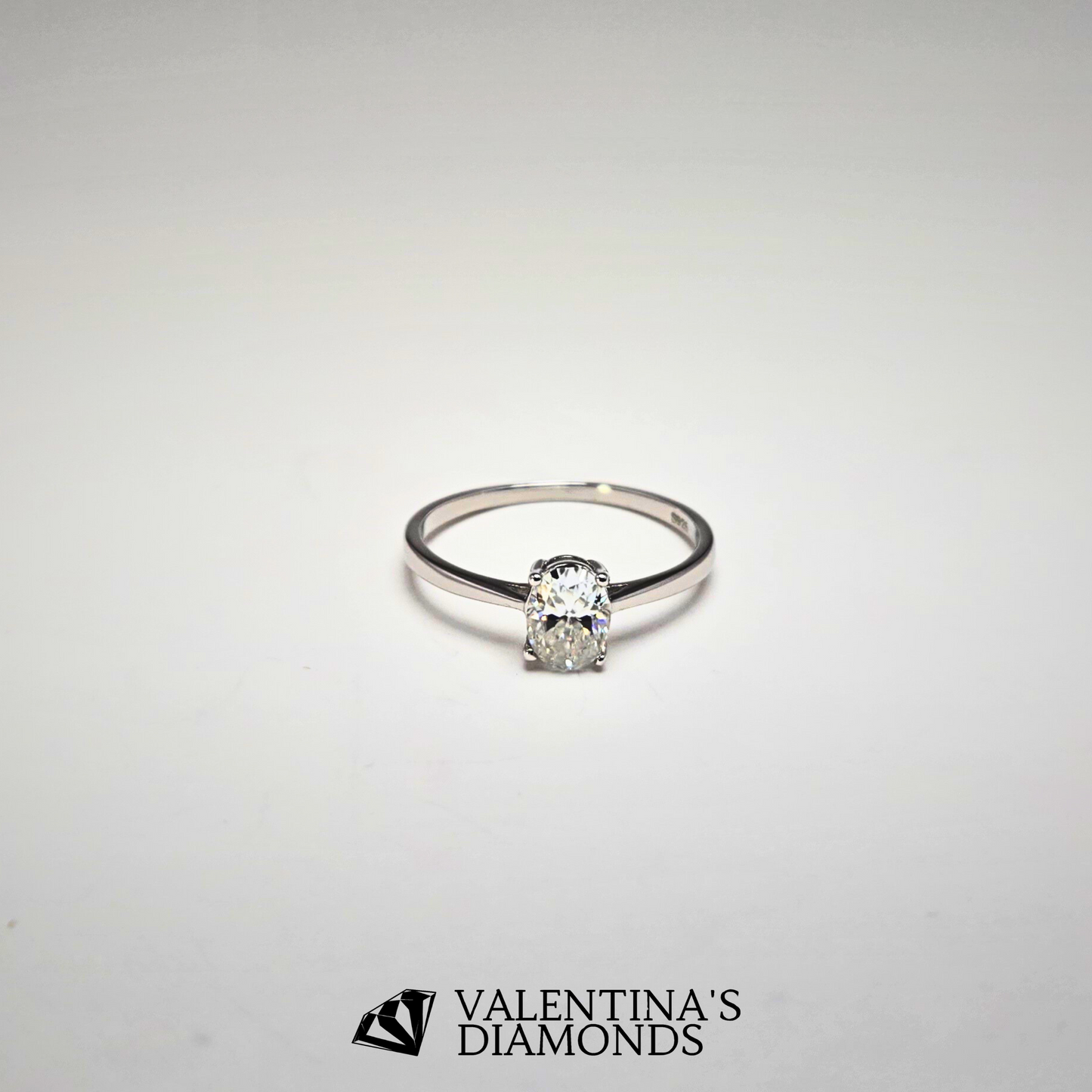 1CT Luna Oval Solitaire Ring