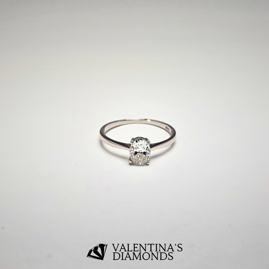 1CT Luna Oval Solitaire Ring